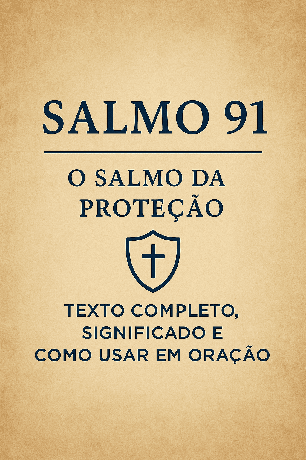 Ilustração visual do Salmo 91, simbolizando a proteção divina e o refúgio espiritual. A imagem transmite paz, segurança e o fortalecimento da fé, refletindo a busca por um avivamento espiritual.