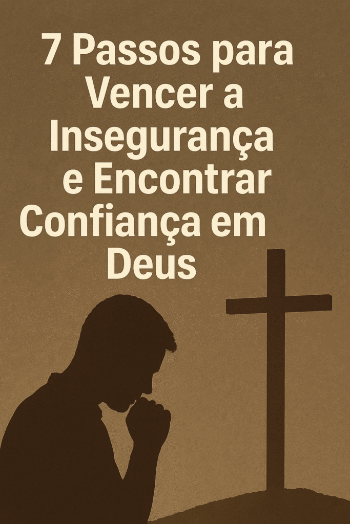 Pessoa encontrando paz e força, simbolizando a superação da insegurança através da fé em Deus. Um caminho para a renovação espiritual e o avivamento, como um salmo para ansiedade que traz conforto.